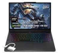 Lenovo Legion Pro 5 Ordinateur portable de jeu 16", AMD Ryzen 7 8745HX, GeForce RTX 5060, WQXGA (2560 x 1600) OLED, Wi-Fi7, KB rétroéclairé, Win11 (32 Go de RAM DDR5 | SSD PCIe 1 To), Eclipse Black +