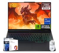 Lenovo Legion Pro 7i Gen 9 Ordinateur portable de jeu, Intel 24-Core i9-14900HX, NVIDIA RTX 4080, 16" 240Hz 2K WQXGA IPS, 64 Go DDR5, 2 To SSD, Wi-Fi 6E, Win 11 Pro, licence Office Pro à vie, souris