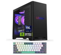 Lenovo Legion Tower 5i Gen 10 RTX 5060 Ordinateur de bureau de jeu, Intel Core Ultra 5 225F, 32 Go de RAM DDR5, 1 To SSD, DP, RJ-45, Wi-Fi 6, ensemble avec clavier de jeu Machenike K500A-B61W
