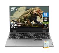 Lenovo LOQ 15 Ordinateur portable de jeu alimenté par l'IA | 15,6 po FHD IPS 144 Hz (100 % sRGB, G-SYNC) | AMD 8-Core Ryzen 7 250 | 32 Go DDR5 1 To SSD | GeForce RTX 5060 (572 AI Tops) | Win11 Pro