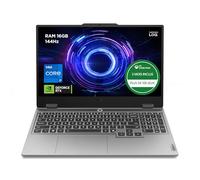 Lenovo LOQ 15IRX10 - Ordinateur Portable Gaming 15.6'' FHD 144Hz (Intel Core i7-13700HX, RAM 16Go, SSD 512Go, NVIDIA RTX 5060 8GB, Windows 11 Home) Clavier rétroéclairé Blanc AZERTY Français - Gris