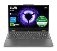 Lenovo LOQ Essential 15IRX11 - Ordinateur Portable Gaming 15.6'' FHD 144Hz (Intel Core i5-13450HX, RAM 16Go, SSD 512Go, NVIDIA RTX 5050 8GB, Windows 11 Home) Clavier AZERTY Français - Gris