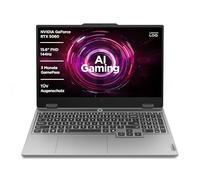 Lenovo LOQ Gaming AI Ordinateur portable | Écran LCD 15,6" Full HD 144 Hz | NVIDIA GeForce RTX 5060 | AMD Ryzen 7 250 | 16 Go de RAM | SSD 1 To | Win11 | QWERTZ | Luna Gris | Blanc éclairé | 3 mois