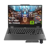 Lenovo LOQ Ordinateur portable de jeu 15,6", affichage FHD 144Hz 300-nit, AMD Ryzen 5 7235HS, GeForce RTX 3050, 32 Go DDR5, 1 To SSD, clavier rétroéclairé, webcam, Wi-Fi 6, Win 11 Pro,