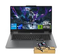 Lenovo LOQ RTX 5050 AI Gaming PC 17,3" FHD 165 Hz, Intel Core i5-13450HX, 32 Go de RAM DDR5, SSD de 1 To, KB rétroéclairé, ensemble avec radiateur pliable PCO pour ordinateur portable, refroidisseur