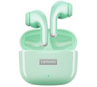Lenovo LP40 Écouteurs sans fil Bluetooth 5.1 avec étui de charge rapide et suppression du bruit, microphone intégré, étanche, AirBuds IPX6 avec pochette (vert menthe)