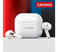 Lenovo LP40 Écouteurs TWS Sans Fil Bluetooth 5.0 Écouteurs Basse Tactile Contrôle Stéréo Réduction Du Bruit Longue Veille 230mAH - Type LP40 White