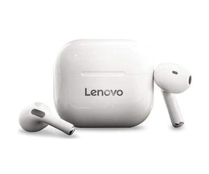Lenovo LP40 LivePods - Écouteurs intra-auriculaires Bluetooth 5.0 avec boîtier de charge - Blanc