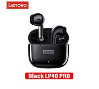 Lenovo LP40 Pro Écouteurs intra-auriculaires sans fil Bluetooth 5.1 25 heures de lecture Charge rapide Contrôle tactile (Noir)