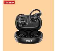 Lenovo LP75 - écouteurs de sport sans fil, avec microphones, bouton de commande, affichage de puissance LED, son stéréo HiFi, Bluetooth 5.3, TWS noir