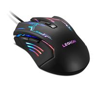 Lenovo M200 souris USB Optique 2400 DPI Droitier - Souris (Droitier, Optique, USB, 2400 DPI, 500 ips, Noir, Rouge)
