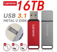 Lenovo métal 16 to U disque clé USB 3.0 transfert de fichiers haute vitesse 8 to 4 to Ultra-grande capacité étanche Style mécanique 1TB Red