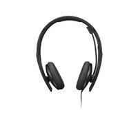 Lenovo - Micro-casque - sur-oreille - filaire - USB-C - noir - certifié Zoom