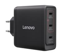 Lenovo GaN Chargeur Multi-Ports USB-C 100 W avec 3 Ports USB-C et Sortie jusqu'à 100 W ou 65 W + 20 W + 10 W pour Ordinateurs Portables et appareils Mobiles