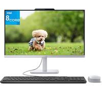 Lenovo Ordinateur de bureau tout-en-un 24 pour bureau à domicile, processeur Intel 8 cœurs i3-N305, 8 Go de RAM, 512 Go PCIe SSD, 23,8 pouces FHD AIO, Lifetime Office 365 pour Web, WiFi 6, Bluetooth