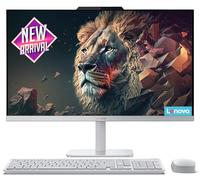 Lenovo Ordinateur de bureau tout-en-un avec processeur Intel 4 cœurs | Écran Full HD de 24 po | 8 Go de RAM DDR4, SSD PCIe 512 Go | WiFi 6 | Bluetooth | HDMI, USB, ports Ethernet | Windows 11 Pro |