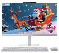Lenovo Ordinateur de bureau tout-en-un avec processeur Intel 4 cœurs | Écran Full HD de 24 po | RAM DDR4 12 Go, SSD PCIe 512 Go | WiFi 6 | Bluetooth | HDMI, USB, ports Ethernet | Windows 11 Pro | Pour