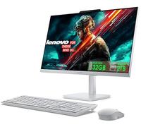 Lenovo Ordinateur de bureau tout-en-un avec processeur Intel ultra rapide à 4 cœurs, écran Full HD de 24", 32 Go de RAM, SSD PCIe de 1 To, Wi-Fi 6, Bluetooth, USB, port Ethernet, Windows 11, sortie