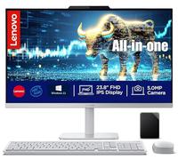 Lenovo Ordinateur de bureau tout-en-un de 61 cm | 32 Go de RAM | 1,5 To de stockage (SSD de 1 To à bord et 512 Go externe) | Processeur Intel ultra rapide à 4 cœurs | Écran Full HD | Wi-Fi 6 | Windows