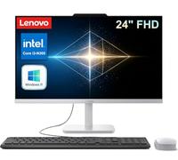 Lenovo Ordinateur de bureau tout-en-un de 61 cm, Intel i3-N305, 16 Go de | Écran FHD AIO, Wi-Fi 6, clavier et souris, Windows 11 à domicile, idéal pour le bureau à domicile et les étudiants