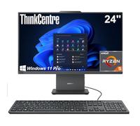 Lenovo Ordinateur de bureau tout-en-un ThinkCentre de 24 po • Processeur AMD Ryzen 5 6 cœurs • DDR5 32 Go • SSD 1 To • Wi-Fi 6 • Entrée et sortie HDMI • KB et souris filaires • Windows 11 Pro