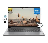 Lenovo Ordinateur portable à écran tactile FHD Ideapad de 15,6 po, Intel Core i3-1215U 6 cœurs, 16 Go de RAM, 1 To SSD, Wi-Fi6, Webcam, Bluetooth, lecteur de carte SD, Windows 11, accessoires GM, gris