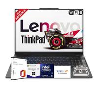 Lenovo Ordinateur portable à écran tactile Thinkpad de 16" (édition 2025/2026) avec Microsoft Office, Intel Core Ultra 5 125U, 64 Go de RAM, 4 To SSD, clavier rétroéclairé, lecteur d'empreintes