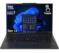Lenovo Ordinateur portable à écran tactile ThinkPad X1 Carbon Gen 13 avec processeur Intel Ultra 7 255U, WUXGA 14 pouces 100 % sRGB, 32 Go de RAM DDR5, 2 To NVMe Performance SSD, caméra FHD+ IR+ RGB