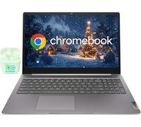 Lenovo Ordinateur portable Chromebook FHD IdeaPad 15,6", 4 Go de RAM 320 Go de stockage (64 Go eMMC + carte SD 256 Go), Intel Celeron double cœur, système d'exploitation chromé, clavier numérique,