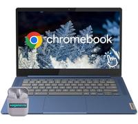 Lenovo Ordinateur portable Chromebook IdeaPad Slim 3, écran tactile FHD IPS de 14", processeur MediaTek Kompanio 520, écouteurs SageNova, bleu abysse (MediaTek Kompanio, 4 Go de RAM, 64 Go de stockage