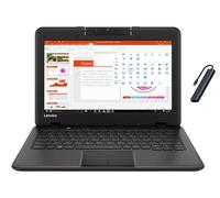 Lenovo Ordinateur portable HD 11,6" HD LED anti-reflet HD Education, Intel Celeron N3450, 4 Go DDR4, 128 Go eMMC, WiFi, Bluetooth, Copilot AI, webcam HD, noir, Windows 11 Pro avec TGYAccessories