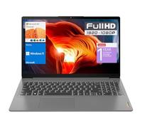 Lenovo Ordinateur portable IdeaPad 1, écran FHD 15,6", processeur Intel, 8 Go de RAM, 128 Go eMMC, lecteur de carte SD, clavier numérique, HDMI, Wi-Fi 6, Windows 11 Home, 1 an Office 365, Gris