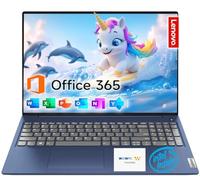 Lenovo Ordinateur portable IdeaPad 15,6" | 8 Go de RAM | Double stockage : SSD 256 Go + 128 Go eMMC | Microsoft Office 365 d'un an | Wi-Fi 6 | USB-C | Processeur Intel Dual-Core | Écran HD | Windows