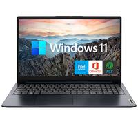 lenovo Ordinateur portable IdeaPad 15,6" avec Microsoft Office 365 d'un an, processeur Intel Pentium Quad-Core, 8 Go de RAM, 256 Go de SSD (128 Go eMMC + SSD PCIe 128 Go), Wi-Fi 6 et Bluetooth 5.0,