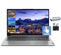 Lenovo Ordinateur portable IdeaPad 2024, écran tactile FHD IPS de 15,6 po, 8 cœurs AMD Ryzen 7 5700U (Beat i7-1180G7), 16 Go de RAM, 1 To SSD, carte graphique Radeon, webcam, WiFi 6, batterie longue