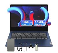 Lenovo Ordinateur portable IdeaPad 3 14" FHD, 12 Go de RAM DDR4, 1,16 To de stockage (disque dur de 1 To et station d'accueil de 160 Go), AMD Ryzen 3 3250U, carte graphique AMD Radeon, Windows 10