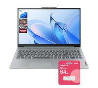 Lenovo Ordinateur portable IdeaPad Slim 3, écran FHD de 15,6", AMD Ryzen 5 5625U, 16 Go de RAM, 512 Go SSD, Ko rétroéclairé, lecteur de carte SD, lot avec clé USB UC310 64 Go