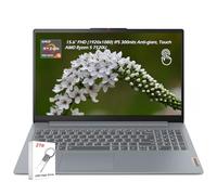 Lenovo Ordinateur portable IdeaPad Slim 3, écran tactile FHD 15,6", AMD Ryzen 5 7520U, 8 Go de RAM DDR5, 256 Go SSD, Windows 11, AMD Radeon 610M, WiFi 6, Bluetooth, gris artique, avec clé USB de 2 To