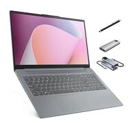 Lenovo Ordinateur portable IdeaPad Slim 3 Linux, 15,6 pouces FHD écran tactile, 8 cœurs AMD Ryzen 7 5825U, 16 Go de RAM, 512 Go SSD, clavier, lecteur de carte SD, stylet + SSD externe portable + hub