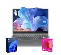 Lenovo Ordinateur portable IdeaPad Slim Business alimenté par l'IA, écran tactile WUXGA de 16 po, Intel Core 7 240H, 16 Go de RAM DDR5, 1 To SSD, copilote, webcam, rétroéclairé, Wi-Fi 6, W11P