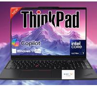 Lenovo Ordinateur portable professionnel ThinkPad E16 Gen 2 2025, Intel Core Ultra 7 155U (> i7-13700H), 32 Go de RAM DDR5, SSD de 1 To, écran FHD de 16", Ko rétroéclairé, empreintes digitales, Win 11