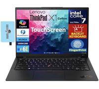 Lenovo Ordinateur portable ThinkPad X1 Carbon Gen 12 AI 2025 14" IPS WUXGA (Intel Core Ultra 7 155U, 32 Go LPDDR5X, 1 To SSD, copilote AI, KYB rétroéclairé, lecteur FP, 2 Thunderbolt 4, Win11P) avec