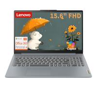 Lenovo Ordinateur portable V15 FHD, Office 365 Copilot AI, 8 Go DDR5 128 Go | WiFi 6 et Bluetooth 5.2, écran anti-reflet de 39,6 cm, USB-C, alimentation toute la journée, Windows 11 Home pour les