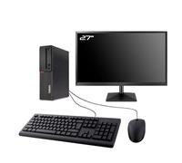Lenovo PC M720s SFF Ecran 27" Intel I5-8400 RAM 8Go SSD 2To WiFi W11
