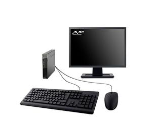 Lenovo PC M93p Tiny Ecran 22" Intel I3-4130T RAM 16Go SSD 2To W11 WiFi