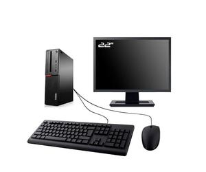Lenovo PC ThinkCentre M800 SFF Ecran 22" Intel I7-6700 RAM 8Go SDD 240Go W11 WiFi