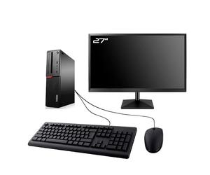 Lenovo PC ThinkCentre M800 SFF Ecran 27" Intel I5-6500 RAM 8Go SSD 960Go W11 WiFi