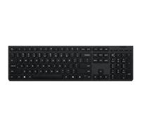 Lenovo Professional - Clavier - rechargeable - full size - sans fil - 2.4 GHz, Bluetooth - QWERTZ - Allemand - gris - boîtier marron G