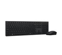 Lenovo Professional Combo - Ensemble clavier et souris - sans fil - Bluetooth 5.1, 2.4 GHz - Français - gris - boîtier marron - CRU