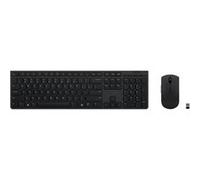 Lenovo Professional - Ensemble clavier et souris - sans fil - 2.4 GHz - QWERTY - Anglais US - Boîtier marron G